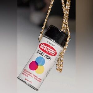 Moschino Couture NWT 2015 Jeremy Scott, Spray Paint Can Bag Runway